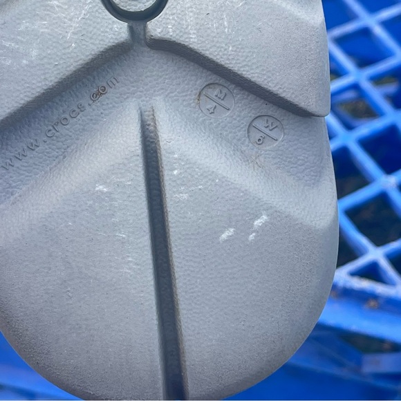 Crocs Duet Women’s 6 Men’s 4 Max Dual Comfort Clogs Blue Gray 201398 Flaw READ - Picture 14 of 14